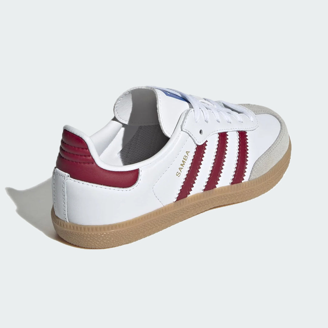 Tênis Samba OG White Dark Red